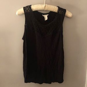 Black tank top